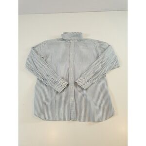 Vintage Essex Shirt Mens 40 Stripe Detachable Club Collar Made in USA Dress 80s